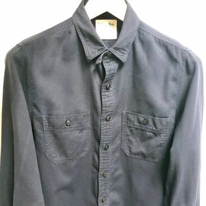 JCrew navy medium brushed cotton work shirt